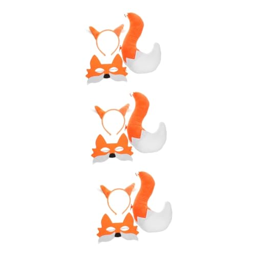 Beaupretty 3 Sätze Fox Mask Stirnband- -Drei-teiliger-Set Erwachsene pelzig und Ohren Fuchsschwanz Halloween Fuchsmaske künstlich Cosplay dekorativer Perlenbaumwolle Beaupretty 3 Sätze Fox Mask Stirnband- -Drei-teiliger-Set Erwachsene pelzig und Ohren Fuchsschwanz Halloween Fuchsmaske künstlich Cosplay dekorativer Perlenbaumwolle von Beaupretty