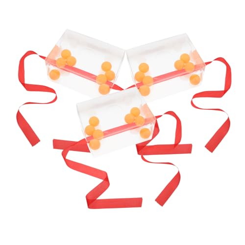 Beaupretty 3 Sätze Interaktives Twerking Spiel mit Pingpong Bällen Lustiges Partyspiel Zubehör mit Schüttelbox und Hüftgurten für Unterhaltsame Gruppenaktivitäten zu Hause Büro und Outdoor von Beaupretty