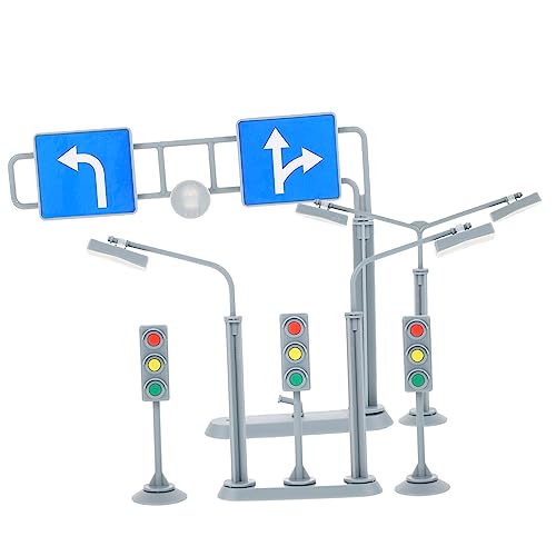Beaupretty 3 Sätze Verkehrsschilder aus Robustem Kunststoff Lernspielzeug für Straßenverkehr Pädagogisches Modellspiel für Schule Spielstraße und Verkehrsübungen von Beaupretty