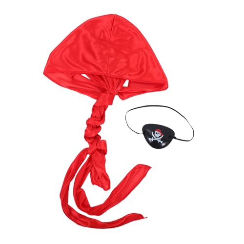 Beaupretty 3satz Piratenkostüm Für Junge Mädchen Mit Augenmaske Und Bandana Piraten-anziehsachen Für Jungen Und Mädchen Piraten-Accessoires Für Halloween Und Geburtstagspartys von Beaupretty