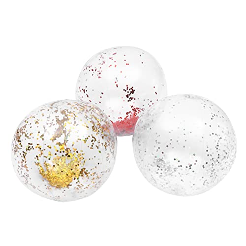 Beaupretty 3 Stück Aufblasbare Strandball Spielzeuge Teiliges Transparente PVC Bälle mit Glitzer für Strandpartys Poolspiele und Outdoor Aktivitäten Beaupretty 3 Stück Aufblasbare Strandball Spielzeuge Teiliges Transparente PVC Bälle mit Glitzer für Strandpartys Poolspiele und Outdoor Aktivitäten von Beaupretty