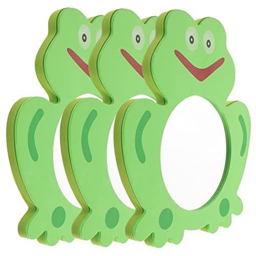 Beaupretty 3 Stück Badespielzeug Lustige Frosch Form Spiegel Spielzeuge für Badewanne Eva Badetoys für Kleinkinder und Junge Mädchen Lernen von Beaupretty