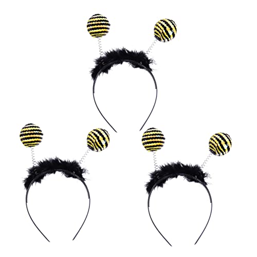 Beaupretty 3 Stück Bienen Stirnbänder für Elastisches Haarband mit Glitzer und für Bühnenauftritte und Partys Schwarz Cosplay Zubehör Beaupretty 3 Stück Bienen Stirnbänder für Elastisches Haarband mit Glitzer und für Bühnenauftritte und Partys Schwarz Cosplay Zubehör von Beaupretty
