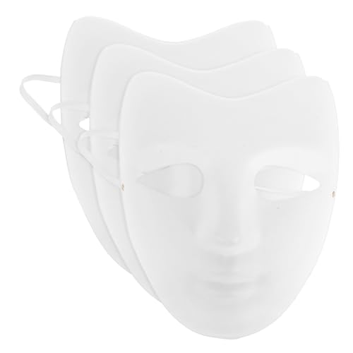 Beaupretty 3 Stück Diy Papiermaske Weiße Handbemalbare Maske Papierpulp für Halloween Karneval Kreative Bastelprojekte Kindersichere Materialien Fördert Kreativität Kulturelles Bewusstsein Beaupretty 3 Stück Diy Papiermaske Weiße Handbemalbare Maske Papierpulp für Halloween Karneval Kreative Bastelprojekte Kindersichere Materialien Fördert Kreativität Kulturelles Bewusstsein von Beaupretty