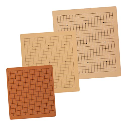 Beaupretty 3 Stück Faltbares Schachbrett aus Leder für Teiliges Tragbares Go Spielbrett für Reisen und Bildung für Geduld und Konzentration von Beaupretty