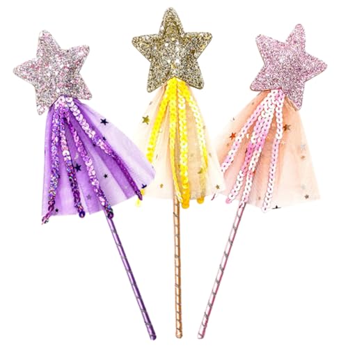 Beaupretty 3 Stück Glitzer Feenstäbe für Leichte Handliche Feenstäbe in Gelb Rosa und Violett für Bühnenauftritte Partys Halloween und Cosplay mit Sternform und Paillettenverzierung Beaupretty 3 Stück Glitzer Feenstäbe für Leichte Handliche Feenstäbe in Gelb Rosa und Violett für Bühnenauftritte Partys Halloween und Cosplay mit Sternform und Paillettenverzierung von Beaupretty