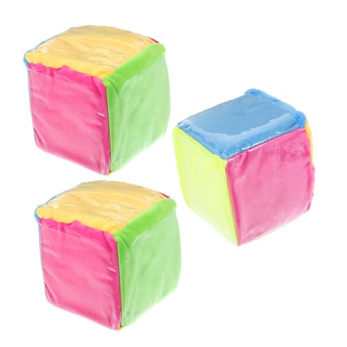 Beaupretty 3 Stück Große Lernwürfel aus Weichem Stoff mit Transparenten Kartentaschen Sichere Kinderfreundliche Spielwürfel für Mathematikunterricht und Kreative Spiele mit Karten von Beaupretty