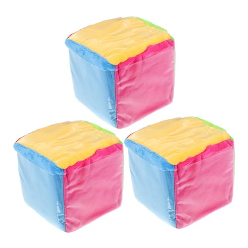 Beaupretty 3 Stück Große Softwürfel mit Kartentaschen Bunte Sechseitige Lernwürfel aus Weichem Stoff Sicher für Fördert Mathematisches und Logisches Denken für Unterricht und Spiel von Beaupretty