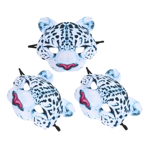 Beaupretty 3 Stück Halloween Halbgesichtsmasken aus Atmungsaktivem EVA mit Schneeleopard-motiv Tierische Maskerade für Karneval Kostümparty und Verkleidungen Beaupretty 3 Stück Halloween Halbgesichtsmasken aus Atmungsaktivem EVA mit Schneeleopard-motiv Tierische Maskerade für Karneval Kostümparty und Verkleidungen von Beaupretty