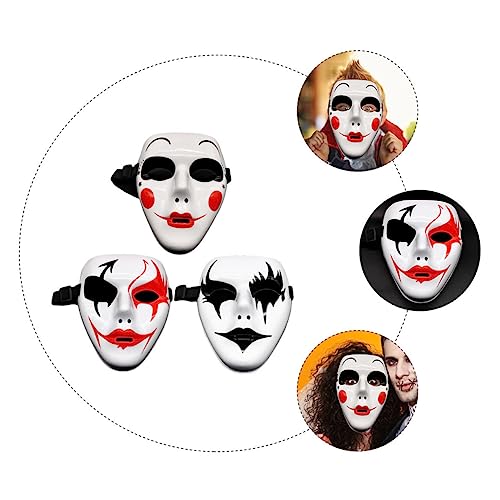 Beaupretty 3 Stück Handbemalte Halloween Masken Leichte Atmungsaktive Masquerade Kostümmasken mit Verstellbarem Gummiband für Erwachsene und Teens für Halloween Cosplay und Maskenbälle Beaupretty 3 Stück Handbemalte Halloween Masken Leichte Atmungsaktive Masquerade Kostümmasken mit Verstellbarem Gummiband für Erwachsene und Teens für Halloween Cosplay und Maskenbälle von Beaupretty