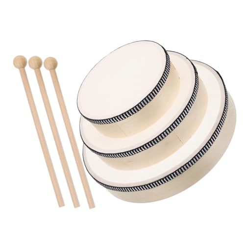 Beaupretty 3 Stück Handheld Tamburin Teilig Holz Percussion Trommeln für Rhythmusförderung Musikspielzeug Musikinstrumente für Frühförderung und Bühnenauftritte Beaupretty 3 Stück Handheld Tamburin Teilig Holz Percussion Trommeln für Rhythmusförderung Musikspielzeug Musikinstrumente für Frühförderung und Bühnenauftritte von Beaupretty