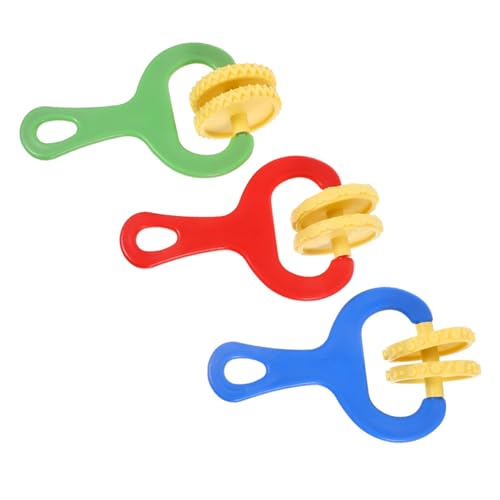 Beaupretty 3 Stück Kinderform Tonrollenstempel Lehm Rolling Stempel Kleine Rollenstempel Tonmodelliermusterwalzen Formwalzenstempel Vorschulhandwerksvorräte Briefmarken Plastik von Beaupretty