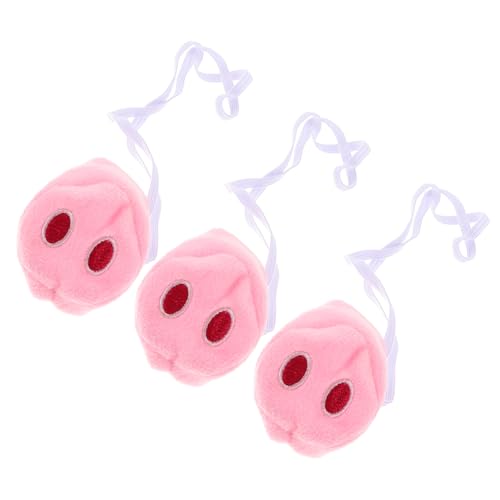 Beaupretty 3 Stück Lustige Cosplay Plüsch Schweinenase für Karneval Maskerade Kostümpartys Wiederverwendbares Tragbares Partyzubehör mit Einzigartigem Design und Einfacher Handhabung von Beaupretty