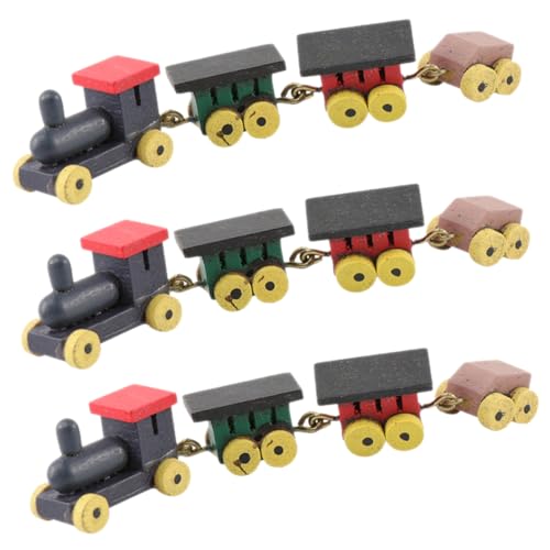 Beaupretty 3 Stück Miniatur Holz Zug Teiliges für Puppenhaus Lebendige Mini Zug Skulpturen aus Naturholz als Fotorequisiten und Lernspielzeug für Jugendliche Beaupretty 3 Stück Miniatur Holz Zug Teiliges für Puppenhaus Lebendige Mini Zug Skulpturen aus Naturholz als Fotorequisiten und Lernspielzeug für Jugendliche von Beaupretty