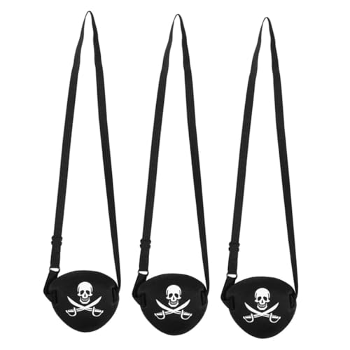 Beaupretty 3 Stück Piratenaugenklappe für Erwachsene Verstellbare Augenmaske Weichem Material für Kostümpartys Halloween Rollenspiele Piratenkostüm Zubehör Beaupretty 3 Stück Piratenaugenklappe für Erwachsene Verstellbare Augenmaske Weichem Material für Kostümpartys Halloween Rollenspiele Piratenkostüm Zubehör von Beaupretty