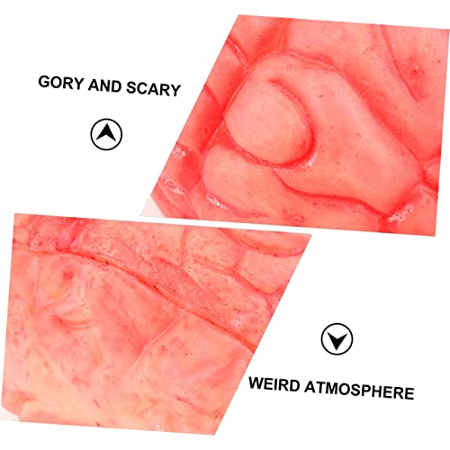 Beaupretty 3 Stück Realistische Gehirn Modelle aus Vinyl Leichte Halloween Deko für Gruselpartys Detailgetreues Menschliches Gehirn Ornament Handlich und Sicher für Halloween Raumgestaltung von Beaupretty