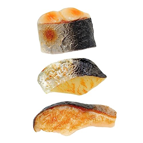 Beaupretty 3 Stück Simulation Fischblöcke Teiliges PVC Realistische Deko Lebensmittelmodelle Lebensechte Fischdekoration für Wohn und Restaurantbereich und Fotorequisiten Beaupretty 3 Stück Simulation Fischblöcke Teiliges PVC Realistische Deko Lebensmittelmodelle Lebensechte Fischdekoration für Wohn und Restaurantbereich und Fotorequisiten von Beaupretty