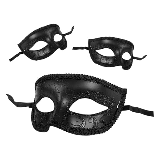 Beaupretty 3 Stück Spitzen Halbgesichts Maske Schwarz Stilvolle Venezianische Cosplay Masquerade Augenmaske für Halloween Kostüm Party Karneval Festival und Maskenball Erwachsene Beaupretty 3 Stück Spitzen Halbgesichts Maske Schwarz Stilvolle Venezianische Cosplay Masquerade Augenmaske für Halloween Kostüm Party Karneval Festival und Maskenball Erwachsene von Beaupretty