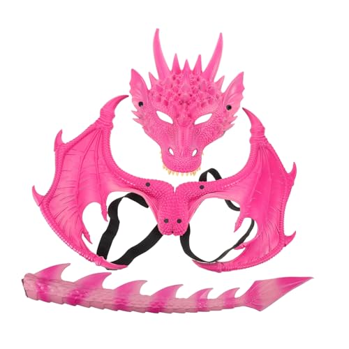 Beaupretty 3 Stück Teiliges Drachen Kostüm Set mit Flügeln und Maske Magisches Halloween Dino Cosplay Zubehör für Rollenspiele und Festliche Verkleidungen Beaupretty 3 Stück Teiliges Drachen Kostüm Set mit Flügeln und Maske Magisches Halloween Dino Cosplay Zubehör für Rollenspiele und Festliche Verkleidungen von Beaupretty