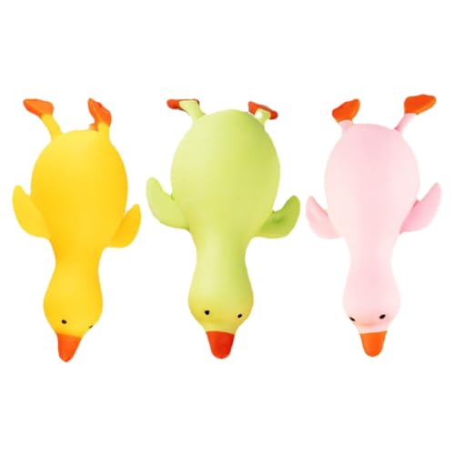 Beaupretty 3 Stück Teiliges Enten Quetschspielzeug Buntes Stressabbau Dehnbares Antistress Tier für Partygeschenke Tragbar und Lustig Druckabbau Zubehör von Beaupretty