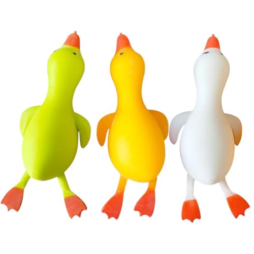 Beaupretty 3 Stück Teiliges Entenform Stress Relief Dehnbares Kleines Quetschspielzeug für Tragbares Waschbares Sensorisches Dekompressionsspielzeug als Partygeschenk Zufällige Farbe von Beaupretty