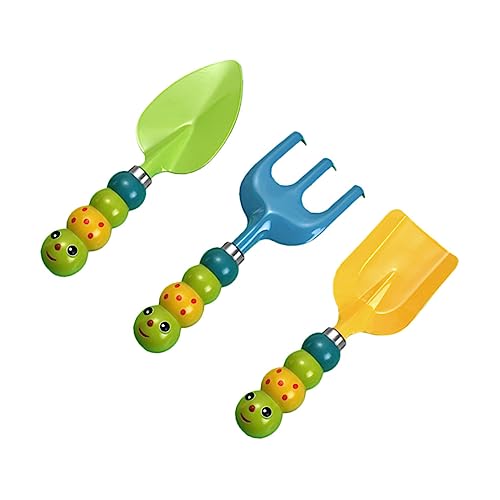 Beaupretty 3 Stück Teiliges Gartenspielzeug Set mit Schaufel Harke und Schaufel Leichtes Sandspielzeug für Jungen und Mädchen Outdoor Werkzeug für Garten Strand und Sandkasten von Beaupretty