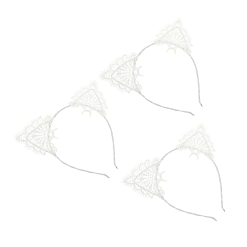 Beaupretty 3 Stücke Katzenohren Haarband für Damen Verstellbares Haarschmuck Satz für Cosplay und Partys Einheitsgröße Schwarz von Beaupretty