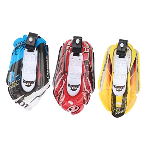 Beaupretty 3 Stück Teiliges Mini Aufblasbares Paddelboot Badespielzeug mit Aufziehmechanismus Buntes Wasserspielzeug für Kleinkinder Lustiges Badewannenspielzeug Blau Rot Gelb von Beaupretty