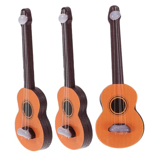 Beaupretty 3 Stück Teiliges Mini Gitarrenmodell Vintage Holztextur Retro Design Miniatur Musikinstrumente für Puppenhaus Dekoration und Langlebig und Realistisch Beaupretty 3 Stück Teiliges Mini Gitarrenmodell Vintage Holztextur Retro Design Miniatur Musikinstrumente für Puppenhaus Dekoration und Langlebig und Realistisch von Beaupretty
