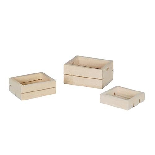 Beaupretty 3 Stück Teiliges Mini Holzrahmen DIY Puppenhaus Möbel Dekoration Naturbelassene Miniatur Holzboxen Sicher für Kreative Spiel und Bastelprojekte Beaupretty 3 Stück Teiliges Mini Holzrahmen DIY Puppenhaus Möbel Dekoration Naturbelassene Miniatur Holzboxen Sicher für Kreative Spiel und Bastelprojekte von Beaupretty