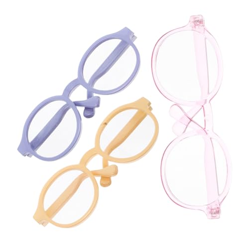 Beaupretty 3 Stück Teiliges Miniatur Puppenbrillen Baumwollpuppe Accessoires Farbmix Makkarongelb Blau Transparent Puppendeko Eyeglasses Props für Puppenhaus und Puppenspielzeug Beaupretty 3 Stück Teiliges Miniatur Puppenbrillen Baumwollpuppe Accessoires Farbmix Makkarongelb Blau Transparent Puppendeko Eyeglasses Props für Puppenhaus und Puppenspielzeug von Beaupretty