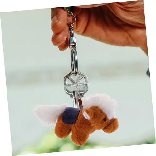 Beaupretty 3stücke Pferd Plüsch Tier Schlüsselanhänger Mit Pferde Design Für Mädchen Spielzeugpferd Als Neujahrs Souvenir Und Partygeschenk Bauernhoftier Anhänger Für Tasche Und von Beaupretty
