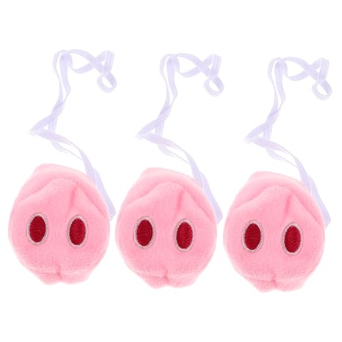 Beaupretty 3 Stück Teiliges Plüsch Schweinsnasen Lustiges Tierkostüm Zubehör Weiche Cosplay Tiermasken für Karneval Halloween Fasching und Party Niedliche Schweinsnase für Kleine von Beaupretty