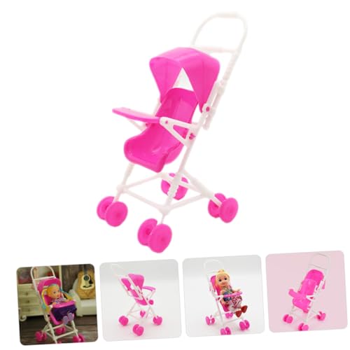 Beaupretty 3 Stück Teiliges Puppen Kinderwagen aus Robustem Realistisches Puppenwagen für Rollenspiel Fördert Hand Auge Koordination Geeignet für Puppenhaus Dekoration von Beaupretty