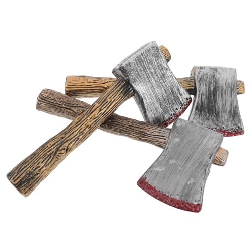 Beaupretty 3 Stück Teiliges Realistische Blutige Axt Requisite Halloween Kostüm Zubehör Piratenmotto Party Dekorationen Großes Gruseliges Axt Ornament für Spukhaus und Außenbereich von Beaupretty