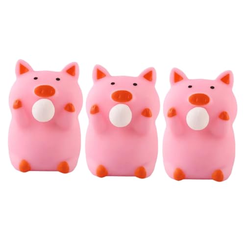 Beaupretty 3 Stück Teiliges Schwein Stressabbau Quetschspielzeug Weiches Dehnbares Pig Squeeze Toy Niedliche Anti Stress Fidget Spielzeuge für Alltag Partygeschenk und Entspannung von Beaupretty