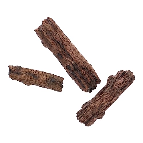 Beaupretty 3 Stück Teiliges Set Miniatur Dekoration Simulation Holzfiguren für Sandtisch Feengarten Terrarium Deko Kreative Miniaturen für Innenräume und Garten von Beaupretty