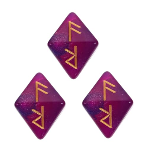 Beaupretty 3 Stück Teiliges Set Seitiger Rune Würfel Glücksbringer Kristallfarbigem Design für Brettspiele und Rollenspiele Leicht und Tragbar Handwerkskunst Beaupretty 3 Stück Teiliges Set Seitiger Rune Würfel Glücksbringer Kristallfarbigem Design für Brettspiele und Rollenspiele Leicht und Tragbar Handwerkskunst von Beaupretty