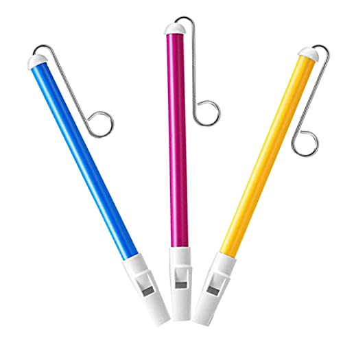 Beaupretty 3 Stück Teiliges Slide Whistle Kreatives Musikinstrument für Mundflöte zum Blasen und Training Farbenfrohe Spielzeuge Gelb Blau für Partys und Entwicklung der Musikalität von Beaupretty