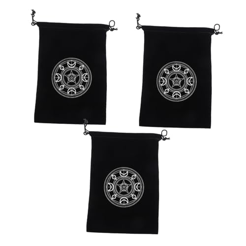 Beaupretty 3 Stück Teiliges Tarotkarten Aufbewahrungsset aus Hochwertigem Kordelzug Beutel für Tarotkarten und Würfel Aufbewahrung Schwarzer Robuster Tarotkartenhalter für Kartenliebhaber Beaupretty 3 Stück Teiliges Tarotkarten Aufbewahrungsset aus Hochwertigem Kordelzug Beutel für Tarotkarten und Würfel Aufbewahrung Schwarzer Robuster Tarotkartenhalter für Kartenliebhaber von Beaupretty