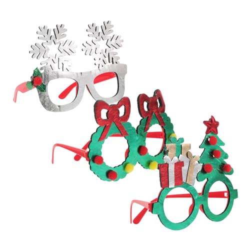 Beaupretty 3 Stück Teiliges Weihnachtsbrillen Schneeflocken Tannenbaumrahmen Leichte Langlebige Fasnachtsbrillen für Festliche Partys Silvesterfeiern und Weihnachtsdekoration Beaupretty 3 Stück Teiliges Weihnachtsbrillen Schneeflocken Tannenbaumrahmen Leichte Langlebige Fasnachtsbrillen für Festliche Partys Silvesterfeiern und Weihnachtsdekoration von Beaupretty