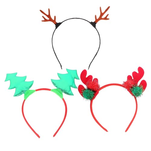 Beaupretty 3 Stück Teiliges Weihnachtsstirnband mit Grünem Weihnachtsbaum und Rotem Rentiergeweih Bunte Xmas Party Haarreifen Bequemes Dekoratives Accessoire für Festliche Feiern und Beaupretty 3 Stück Teiliges Weihnachtsstirnband mit Grünem Weihnachtsbaum und Rotem Rentiergeweih Bunte Xmas Party Haarreifen Bequemes Dekoratives Accessoire für Festliche Feiern und von Beaupretty