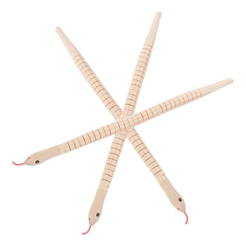 Beaupretty 3 Stück Teiliges aus Flexiblen Holzschlangen Unvollendete Wiggly Schlangen für Garten und Tischdekoration Sicheres Holzspielzeug für Pranks von Beaupretty