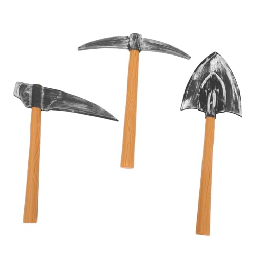 Beaupretty 3 Stück Zwergenanzug für Sichelschaufel -Kostüme Halloween Zwerg-Requisite Bühne Schaumstoff-Spitzhacke Karnevalsspielzeug dekorative Schaufel Kostüm Plastik von Beaupretty