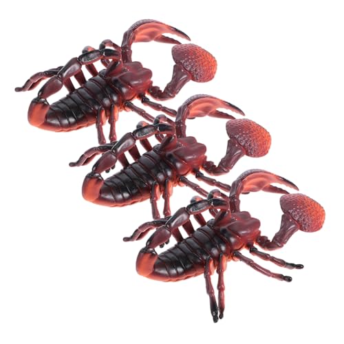 Beaupretty 3 Stücke Lebensnahe Skorpionfigur als Garteninsekten Dekoration Lernspielzeug für Detailreiche Simulation für Bildung und Spaß von Beaupretty