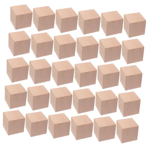 Beaupretty 30 Stück Bauklötze aus Unbehandeltem Holz Kleine Würfel für Frühkindliche Bildung und Kreatives für DIY Projekte und Lernspielzeug Beaupretty 30 Stück Bauklötze aus Unbehandeltem Holz Kleine Würfel für Frühkindliche Bildung und Kreatives für DIY Projekte und Lernspielzeug von Beaupretty