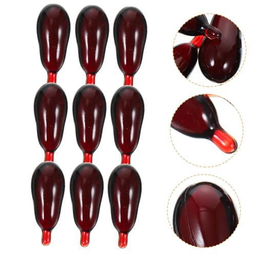 Beaupretty 30 Stück Teiliges Halloween Blutkapsel Realistische Kunstblut Pillen Witzige Vampir Requisiten für Kostüm und Cosplay Sicher Ab Jahren für April Fools und Horror Partys von Beaupretty