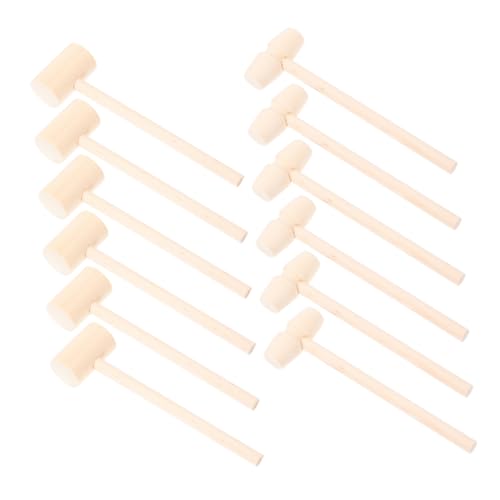 Beaupretty 30 Stück Teiliges Mini Holzhammer für Kleine Sichere Holzspielzeug Hämmer mit Glatten Kanten Fördert Kreativität Rhythmusgefühl und Frühe Lernentwicklung für Geburtstagsfeiern und von Beaupretty