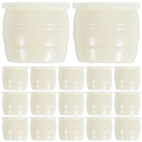 Beaupretty 30 Stück Teiliges Miniatur Blumentöpfe für Puppenhaus Realistische Miniatur-blumentöpfe aus Kunststoff Vielseitig für DIY Basteln Puppenhaus Garten Mikro-Landschaft und Dekoration von Beaupretty