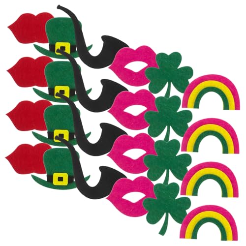 Beaupretty 30 Stück Teiliges Selbstklebendes Filz Kleeblatt Set Irische Festival Deko für DIY Bastelprojekte Farbecht und Vielseitig für Patricks Day und Irische Feierlichkeiten von Beaupretty
